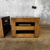 Pair of Modernist Solid Oak Side Tables