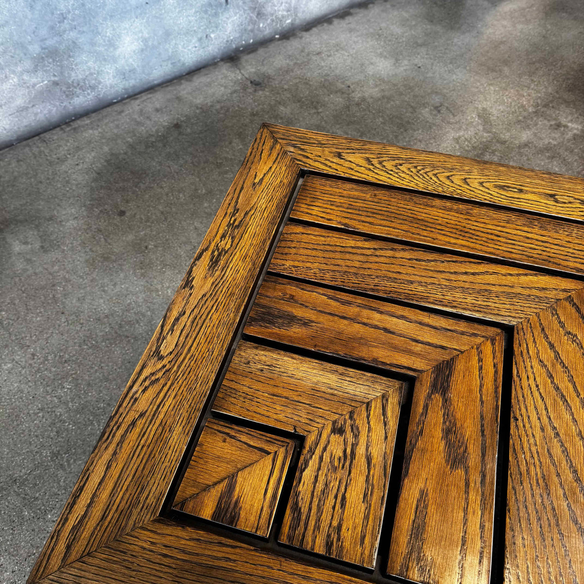Pair of Modernist Solid Oak Side Tables