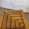 Pair of Modernist Solid Oak Side Tables