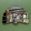 Art Deco Fan Mirror