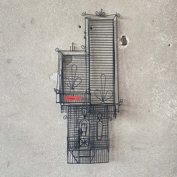 Mid Century Guy Pullen Wire Wall Sculpture