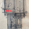 Mid Century Guy Pullen Wire Wall Sculpture