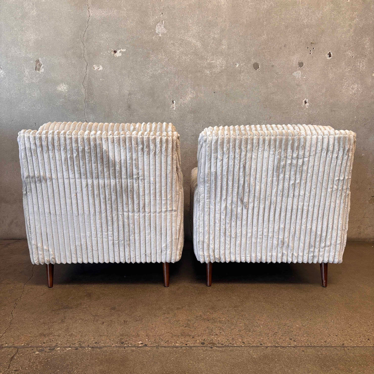 Pair of Vintage 1960s Rowe Furniture Club Chairs w/ New Fabric & Foam
