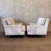 Pair of Vintage 1960s Rowe Furniture Club Chairs w/ New Fabric & Foam