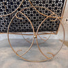 Mid Century Modern Brass Rolling Magazine Rack