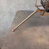Mid Century Modern Brass Rolling Magazine Rack