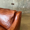 Cognac Leather Love Seat