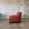 Cognac Leather Love Seat