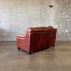 Cognac Leather Love Seat
