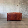 Cognac Leather Love Seat