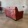 Cognac Leather Love Seat