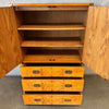 Art Deco Burl Lane Tallboy Dresser