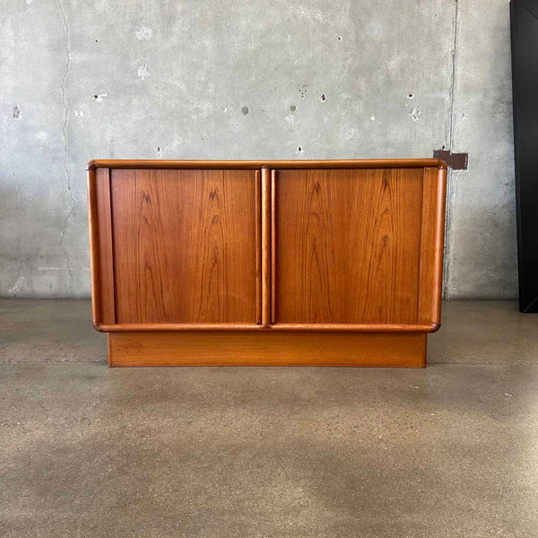 Teak Tambour Credenza by Kibaek Mobelfabrik - Made in Denmark