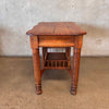 Antique Oak Library/Writing Table