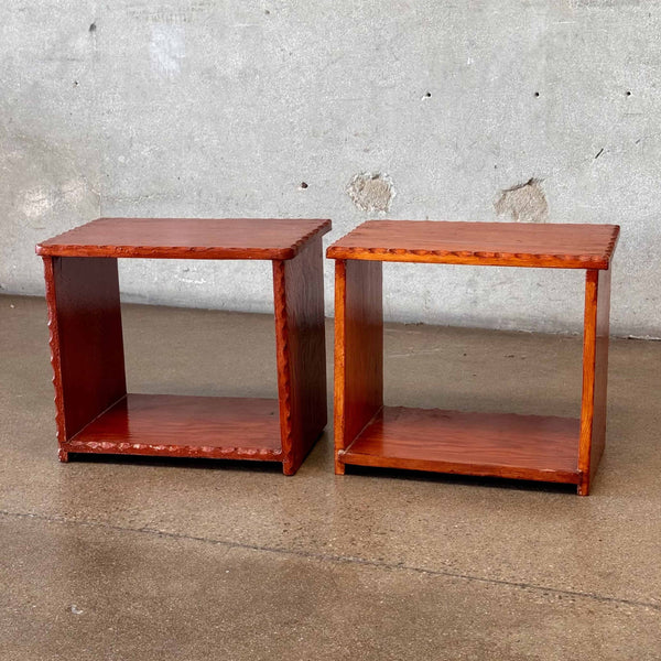 Pair of (2) Pine Craft Side Tables