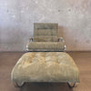 Renato Zevi Rocking Chair/Ottoman w/ New Upholstery