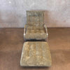 Renato Zevi Rocking Chair/Ottoman w/ New Upholstery