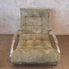 Renato Zevi Rocking Chair/Ottoman w/ New Upholstery