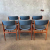 Set of Six Mid Century Model 49 Side Chairs By Erik Buch