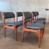Set of Six Mid Century Model 49 Side Chairs By Erik Buch