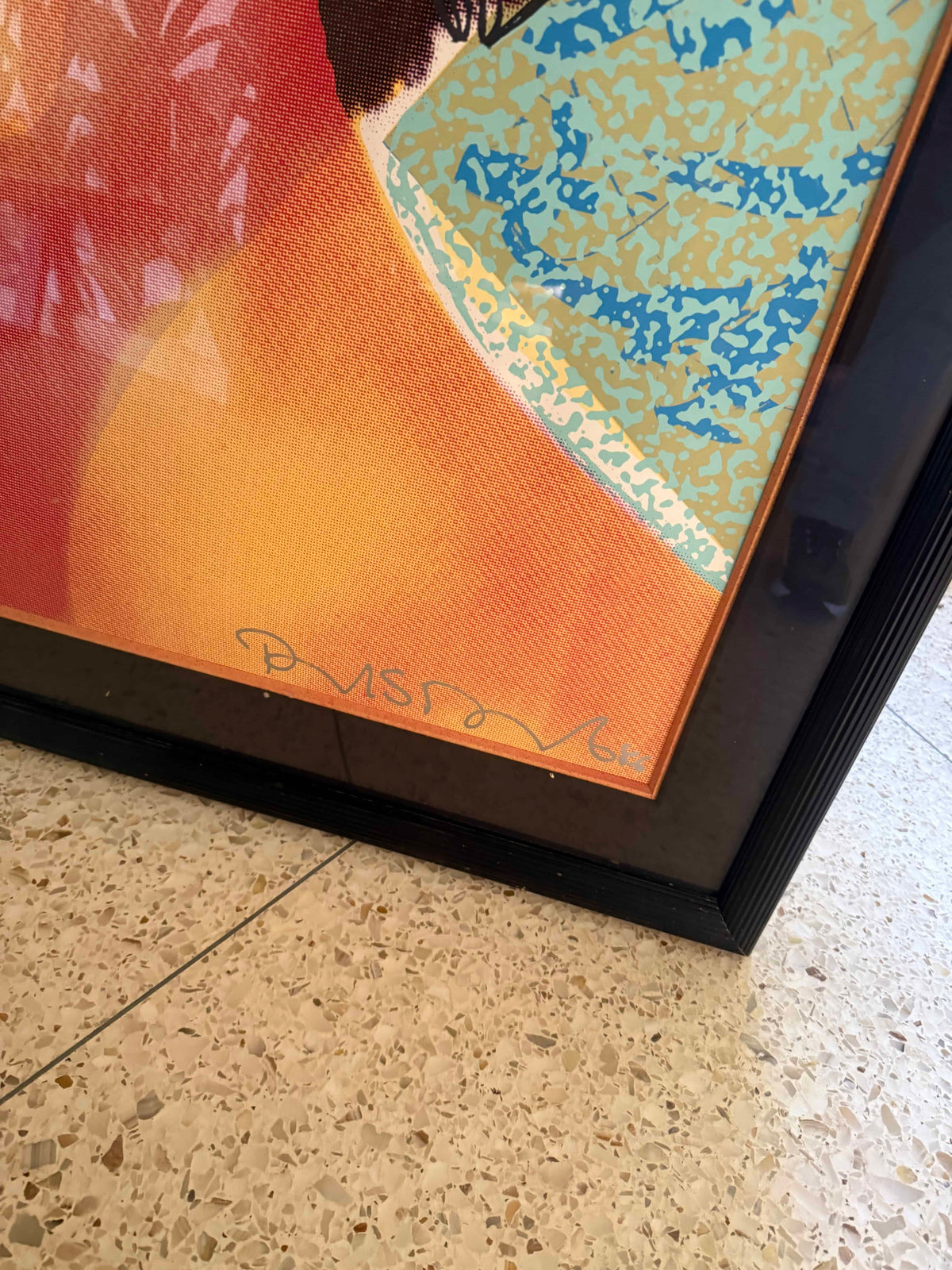 Richard Duardo 1986 Elizabeth Taylor Framed Numbered and Signed Serigraph