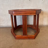John Keal for Brown Saltman Hexagon Side Table Walnut #2