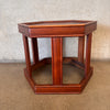 John Keal for Brown Saltman Hexagon Side Table Walnut #3