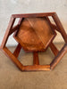 John Keal for Brown Saltman Hexagon Side Table Walnut #3