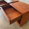 Pair of Danish Modern Teakwood Nightstands by Westnofa