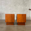 Pair of Danish Modern Teakwood Nightstands by Westnofa