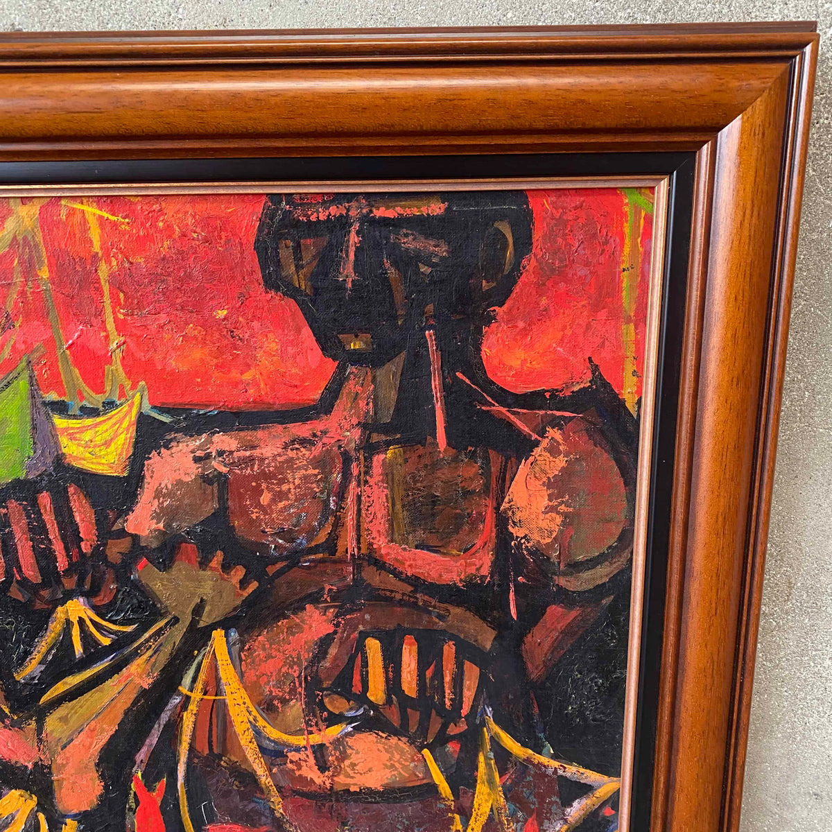 Mid Century Oil Painting By Gaer 1960's