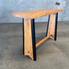 Live Edge Wood Console Table