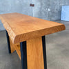 Live Edge Wood Console Table