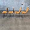 Mid Century Wood Slat Dining Chairs by Arthur Umanoff