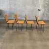 Mid Century Wood Slat Dining Chairs by Arthur Umanoff
