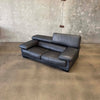 Leather Sofa w/ Adjustable Headrest by Roche Bobois
