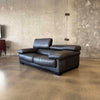 Leather Sofa w/ Adjustable Headrest by Roche Bobois