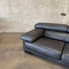 Leather Sofa w/ Adjustable Headrest by Roche Bobois