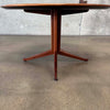 Mid Century Modern Round Walnut Dining Table
