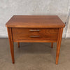 Vintage Broyhill Saga Mid Century Modern Walnut Nightstand
