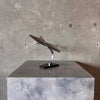 Mid Century Modern Aluminum Jet Sculpture on Wood Base