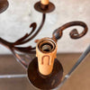 Vintage Wrought Iron Hanging Six Light Fixture