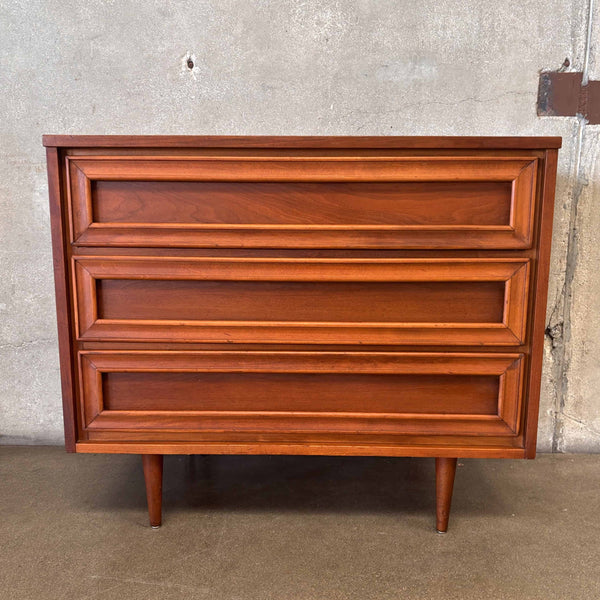 Mid Century Modern Three Drawer Low Dresser