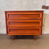 Mid Century Modern Three Drawer Low Dresser