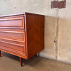 Mid Century Modern Three Drawer Low Dresser