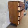 Mid Century Modern L.A. Period Furniture Five Drawer Tall Dresser