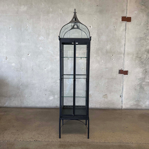 Iron & Glass Gothic Display Cabinet