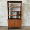 Mid Century Modern Free Standing Bookcase, Room Diver, Wall Unit