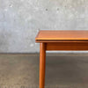 Danish Teak Dining Table w/ Two Leaves C. 1965