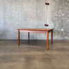 Danish Teak Dining Table w/ Two Leaves C. 1965